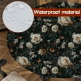 thumbnail image 4 of Vintage Garden Round Tablecloth – Fitted Circle Table Cover with Elastic Edge, Waterproof & Washable Polyester Table Cloth for 36" to 44" Indoor/Outdoor Tables, 4 of 6