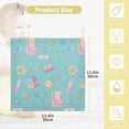 thumbnail image 2 of Dreamtimes 5 PCS Cute Elements 80s Style Baby Muslin Washcloths, Face Towel Burp Cloths Ultrasoft Absorbent Cotton Bath Wipes Towels for Newborn Boys Girls, 2 of 7