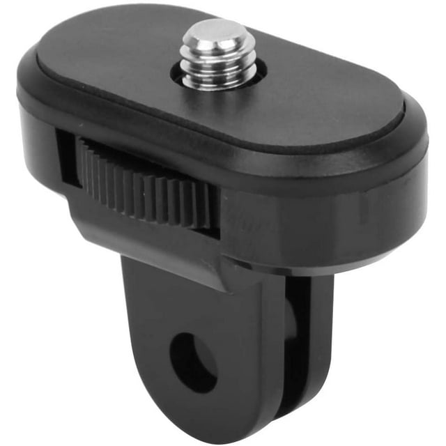 ZOUSSIQI 1/4 Inch Mount Adapter, Metal Action Camera Mount Adapter Universal Black Tripod Mount Adapter with Locating Pin for, for OSMO Pocket Camera CA919-19538