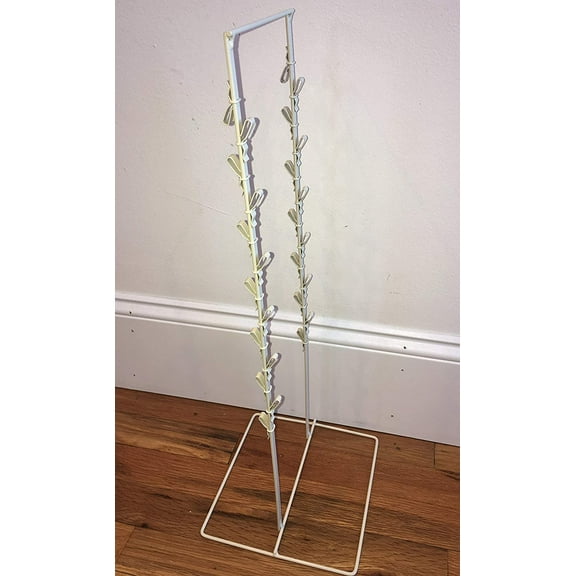 Double Round Strip Potato Chip, Candy Clip Counter Display Rack in Almond