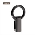 thumbnail image 3 of 16 Piezas Hebilla de Clip Lateral para Bolso Colgante de Metal Correa para Bolso Conector de Cadena con Anillo en D para Bricolaje, Negro Metálico, 3 of 6