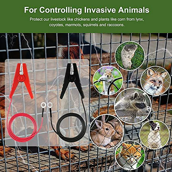 Solar Fence For Charger, Electric Fence With Alligator Clip, 3Ft / 91Cm