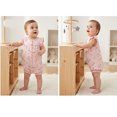 thumbnail image 2 of Emy Dola Newborn Baby Girls Snap-up Rompers 100% Cotton Toddler Infant Flutter Short Sleeve Bodysuit For 0-24M, 2 of 5