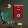 thumbnail image 2 of Funny Wall Art with Frame, Yes Officer I Did See Speed Limit Sign Didnt See You, Printed Fabric Poster for Bathroom Living Room, 23" x 35", Ruby Grey, by Ambesonne, 2 of 2