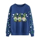 thumbnail image 2 of TaTaai St Patricks Day Sweatshirt Women Shamrock Long Sleeve Shirt Irish Festival Holiday Crewneck Causal Top Gift, 2 of 5