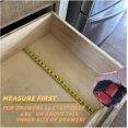 thumbnail image 4 of 6 Pack Bamboo Drawer Dividers, 4.65'' High Adjustable 12.5-17 Inch, Wooden Dresser Separators with Soft Foam Ends for Clothes, Baby Clothes and Nursery Storage, 4 of 7