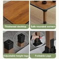thumbnail image 5 of Japanese Wooden Folding Tea Coffee Tables, Square Floor Adjustable Low Table for Tatami Sitting On The Floor, Foldable Laptop Kotatsu Dining Table Meditation Bay Window Table (70 * 70cm), 5 of 15