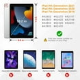 For iPad 10.2'' 2021 9th Generation Case Smart Stand Cover With Pencil