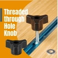 thumbnail image 3 of POWERTEC T-Track Knob Kit with 1/4-20 by 1-1/2" Hex Bolts and Washers, Set of 36, T Track Bolts, T Track Accessories for Woodworking Jigs and Fixtures (71130), 3 of 6
