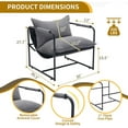 Mid Century Reading Chair Clearance Arm Chair with Metal Framed 3 ...