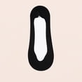 thumbnail image 2 of ZACPNCV Womens Thin Ultra Low Cut No Show Socks in Flats Heels Non Slip Cotton Liner Socks Black Free Size, 2 of 4