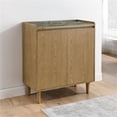 thumbnail image 3 of Pemberly Row Contemporary Sintered Stone Top Bar Cabinet in Light Brown, 3 of 5