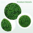 thumbnail image 3 of 2 Pack Topiary Balls Artificial Outdoor, Peanut Leaves Balls, 15 In (38 cm) Diameter, Realistic Greenery, Year-Round Decor, Easy Installation, 3 of 5