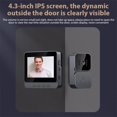 thumbnail image 4 of 4.3 Inch IPS Screen 2.4G Wireless Visual Intercom Doorbell with Screen, Wireless Smart High-definition Video Monitoring Intelligent Doorbell Two-Way intercom for Villa Home Office Apartment, 4 of 5