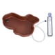 thumbnail image 5 of Cuenco de agua para reptiles Yinane piscina de baño para reptiles plato de alimentación con tubo de drenaje, 5 of 8