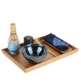 thumbnail image 1 of Garosa Portable Japanese Ceramic Tea Set With Bamboo Tea Tray Service Tool Tea Ceremony Accessories, For Traditional Japanese Tea Ceremony, 1 of 8