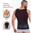 thumbnail image 5 of MANIFIQUE Mens Compression Shirt for Gynecomastia - Slimming Undershirts Body Shaper Vest Mesh Shapewear Workout Tops, 5 of 7