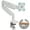 White, variant on ONKRON Articulating Monitor Mount for 13”-32” Monitors up to 19.8 lbs, Gas Spring Arm, max VESA 100x100