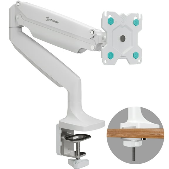 ONKRON Articulating Monitor Mount for 13”-32” Monitors up to 19.8 lbs, Gas Spring Arm, max VESA 100x100