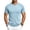 24#Blue, variant on Quick Dry Mens Workout Shirts Short Sleeve Athletic Gym Tee Breathable Exercise Training Running Sports Active Fitness Top Light Green XL