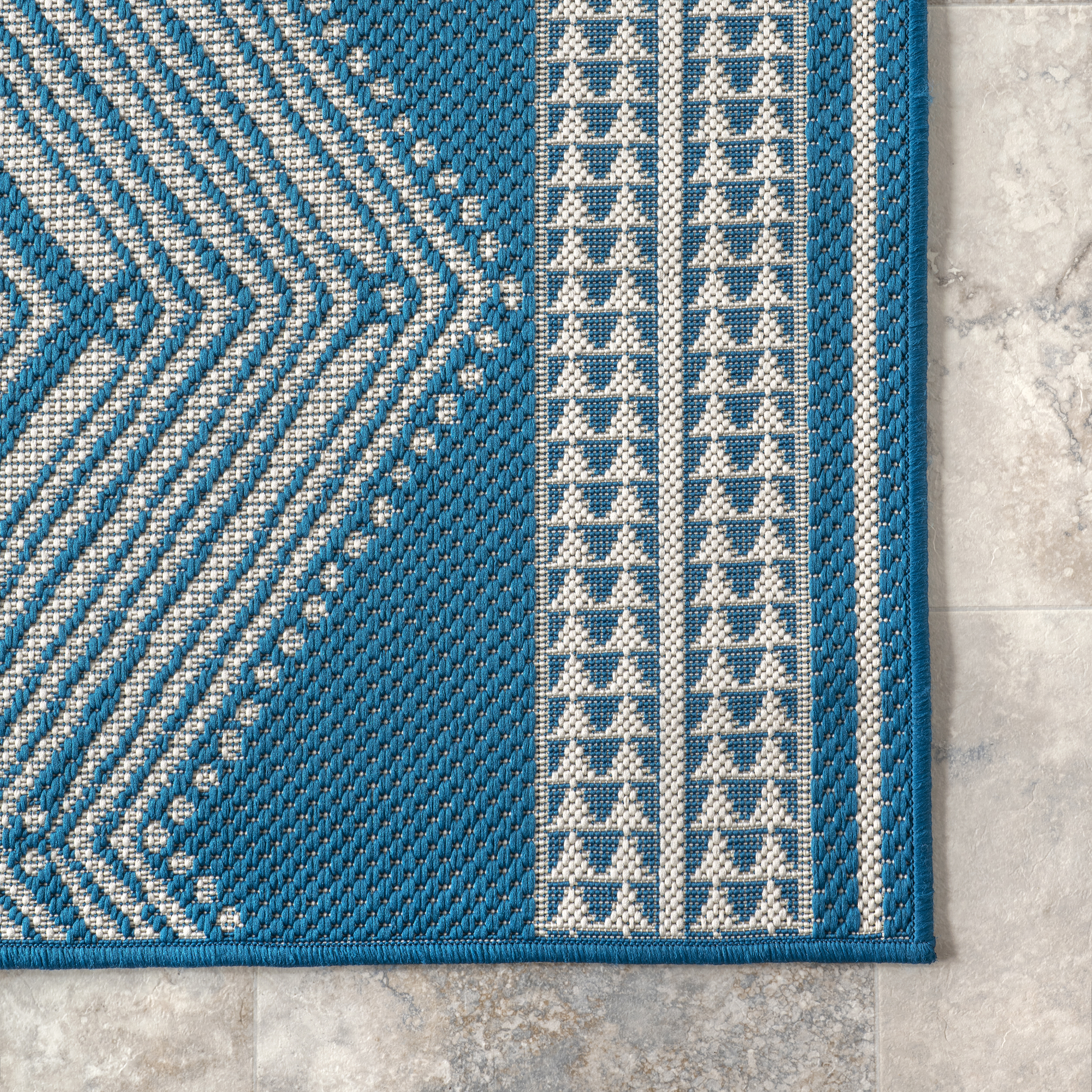 nuLOOM Ranya Tribal Indoor/Outdoor Area Rug, 5' x 8', Teal