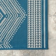 thumbnail image 6 of nuLOOM Ranya Tribal Indoor/Outdoor Area Rug, 8' x 10', Teal, 6 of 9