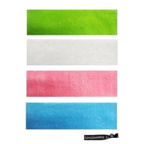 Kenz Laurenz Sweatbands 4 Terry Cotton Sports Headbands Sweat Absorbing Head Bands Bright Colors