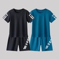 thumbnail image 4 of Amidoa Boys Athletic Shorts Set 2 Piece Quick-dry Performance T-Shirt and Active Shorts Outfit,Brown Size 5T, 4 of 4