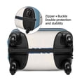 thumbnail image 5 of Multi-Size Suitcase Protective Cover Full Range Double Stitching Invisible Zipper For Travel Business Light Blue Stripe_1 Small, 5 of 8