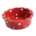 thumbnail image 6 of Dogs and Cats Food Water Bowls Ceramic Pet Bowls Cute Dogs Feeding Bowls Dish for for Indoor Cats Kitten Puppy Rabbit Small Animal Diameter 5.5Inch Red, 6 of 6