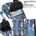 thumbnail image 4 of Crossbody Sling Backpack for Women Men Seahorse and Shell Pattern Shoulder Sling Crossbody Casual Chest Bag for Travel Sports Running Hiking, 4 of 6