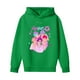 thumbnail image 4 of Moonsky Sudadera con capucha y cordón HUNTRX, estampado de grupo de chicas coreanas, jersey corto, suave y cómodo, top de manga larga para primavera y otoño. Verde 120, 4 of 5