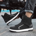 thumbnail image 6 of Breathable Motorcycle Boots For All Seasons - Unisex Motorcycle Cycling Shoes,Black gray,39, 6 of 17