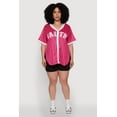 thumbnail image 3 of Womens Plus Size Contrast Trim Faith Graphic Baseball Tee, 3 of 5
