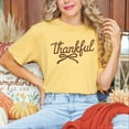 thumbnail image 6 of Thankful Coquette Distressed - Womens Garment Dyed Tee, 6 of 8