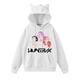 thumbnail image 1 of pop Huntrix Print Cat Ears Hoodie with De-mon Sweatshirt HUNTRX Movie Fashion Streetwear Long Sleeve Print Soft Sweatshirt S, 1 of 4
