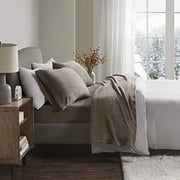 Comfort Classics 3-Piece Brown Soloft Micro Plush Sheet Set, Twin