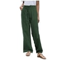thumbnail image 1 of Pantalones Gibobby Algodón Mujer Casual Verde L, 1 of 4