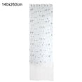 thumbnail image 1 of Cortina transparente bordada, cortina de gasa de ventana semi sombreada para balcón, dormitorio, comedor, 140x260cm, azul, 1 pieza Yuarrent LF0160-03B, 1 of 7