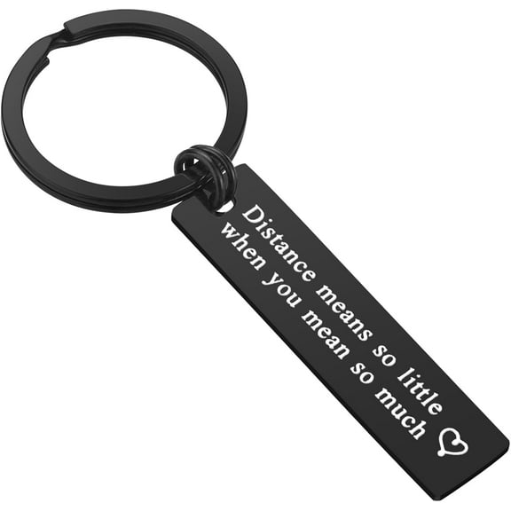 Couple Keychain for Boyfriend Girlfriend Long Distance Relationship Gift Keyring Going Away Gift for Husband Wife Couples Jewelry Brithday Valentines Gift Anniversary Keychain Gift,His and Hers Gift