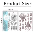 thumbnail image 3 of Kit de Tatuajes de Henna XMASIR con 12 Hojas de Stickers Impermeables, 3 of 9