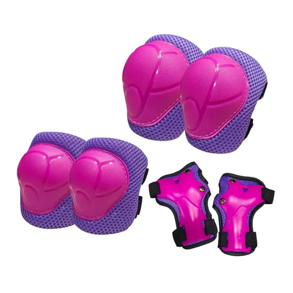 DUPAI Knee Pads for Kids 3-14 Years Boys Girls Protective Gear Set Toddler Knee and Elbow Pads with Wrist Guards 6 in 1 Safety Gear Set for Skating Cycling Bike Rollerblading Scooter Roller Skates