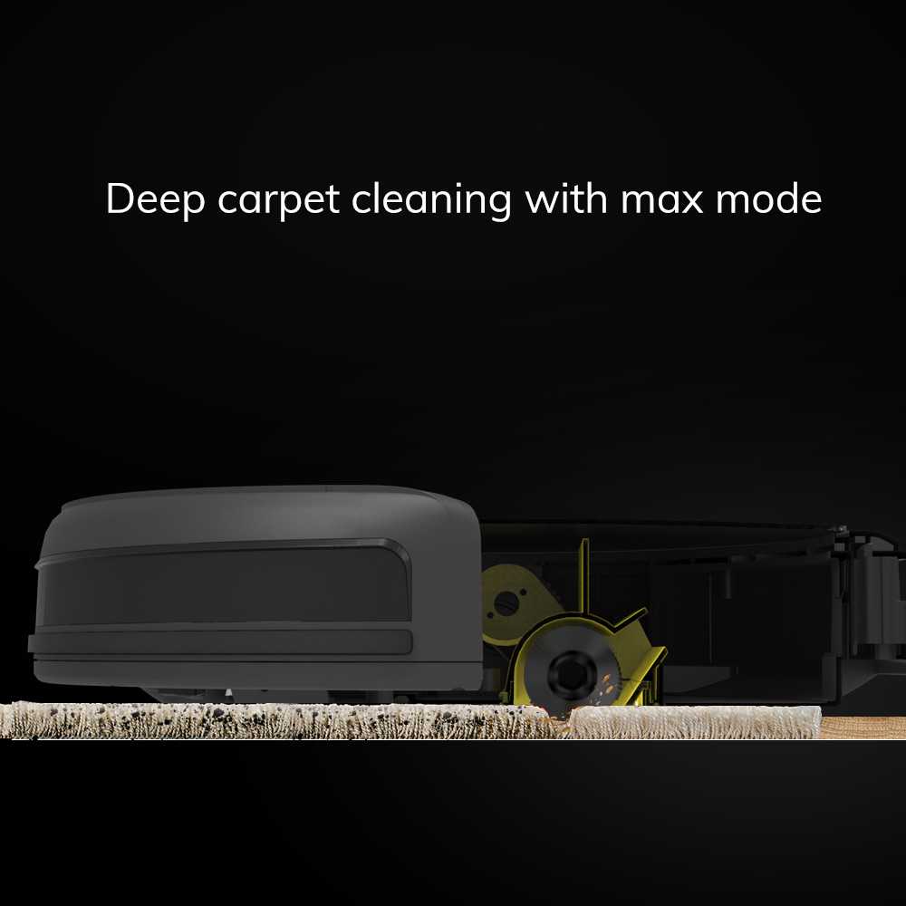 ILIFE A4s-W, Robot Vacuum Cleaner, Roller Brush，Hardfloor and Low-pile Carpets， 450ml Large Dustbin, 120 mins Battery Life - image 5 of 8