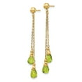 thumbnail image 2 of Primal Gold 14 Karat Yellow Gold Peridot Dangle Earrings, 2 of 5