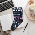 thumbnail image 6 of Pofeuu Pixel Heart Winter Print Crew Socks, Adult Running Hiking Socks for Youth and Adult, 6 of 7