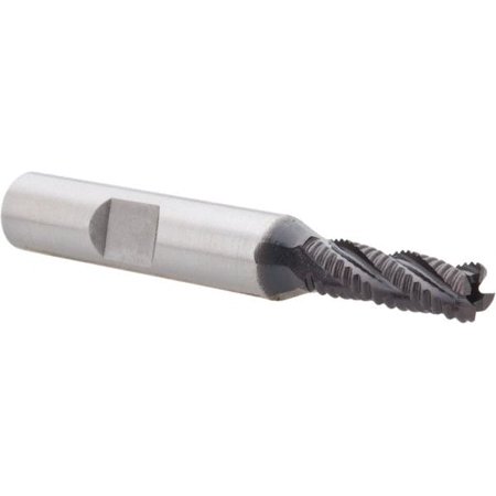 

Hertel 1/4 Diam Fine Pitch 3/4 LOC 4 Flute Cobalt Roughing Square End Mill TiAlN Finish 2-1/2 OAL 3/8 Shank Diam Single End 30° Helix