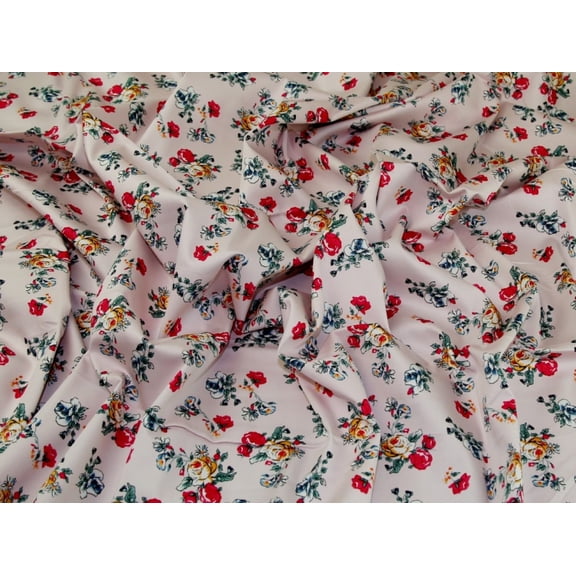 Jardin Stretch Cotton Dress Fabric Pink - per yard