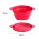 thumbnail image 3 of Cesta de frutas plegable Fácil de limpiar Cesta de lavado de frutas de silicona Suministros de cocina JShteea Libre de BPA, 3 of 8