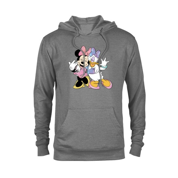 Disney Minnie Mouse and Daisy Duck Best Friends - Pullover Hoodie for Adults -Customized-Graphite Heather