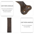 thumbnail image 4 of UPGRATOR 2 Pcs Poignées de Porte Rustiques en Fonte pour Armoires et Garde-Robes Marron, 4 of 4